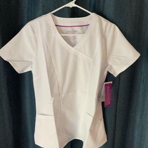 White scrub top BNWT